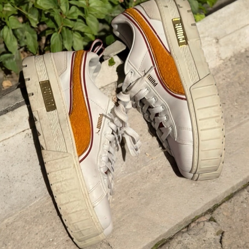 PUMA woman’s Mayze Heritage Logo Platform sneakers size 10 - Picture 4 of 14